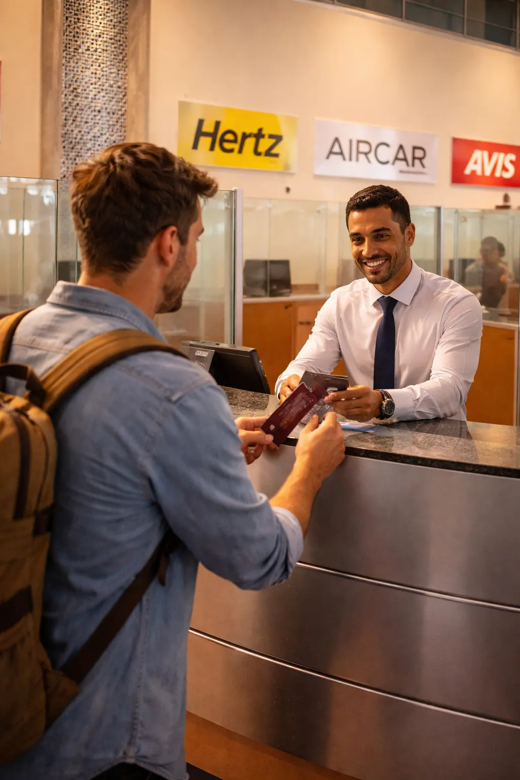 Mostrador alquiler coches aeropuerto Tánger
