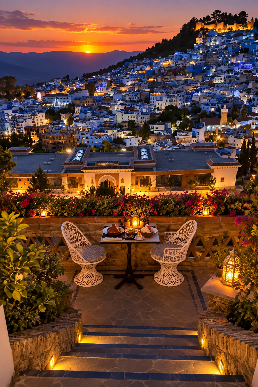 Vistas al Rif desde una terraza